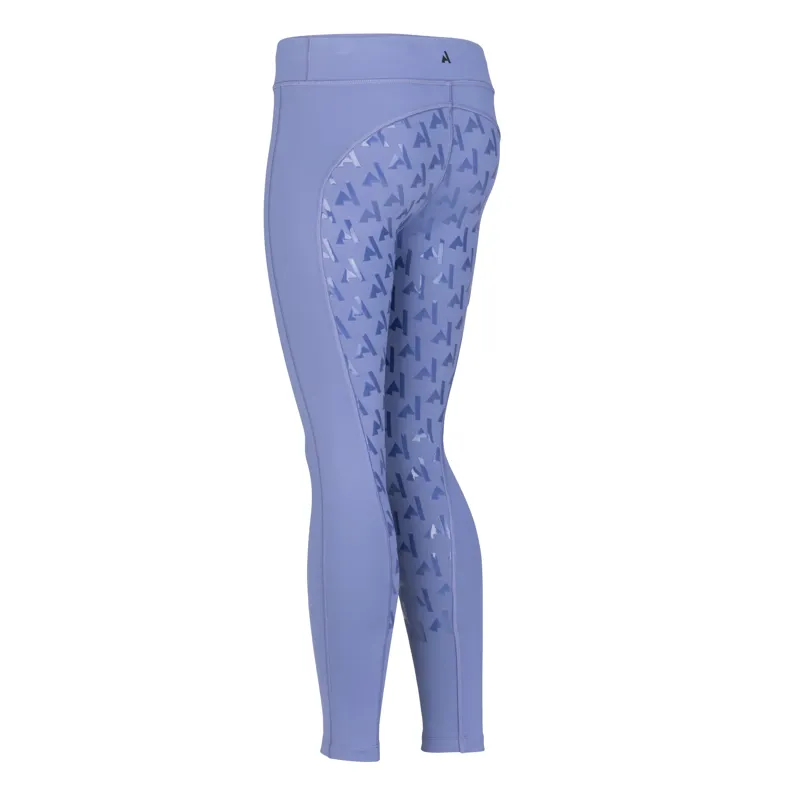 Aubrion React Winter Riding Tights Juniors in Sky-6