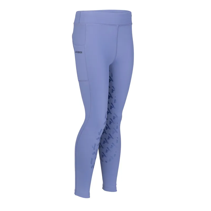 Aubrion React Winter Riding Tights Juniors in Sky