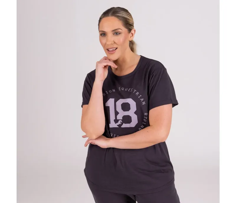 Aubrion Repose T-Shirt Ladies in Charcoal-1