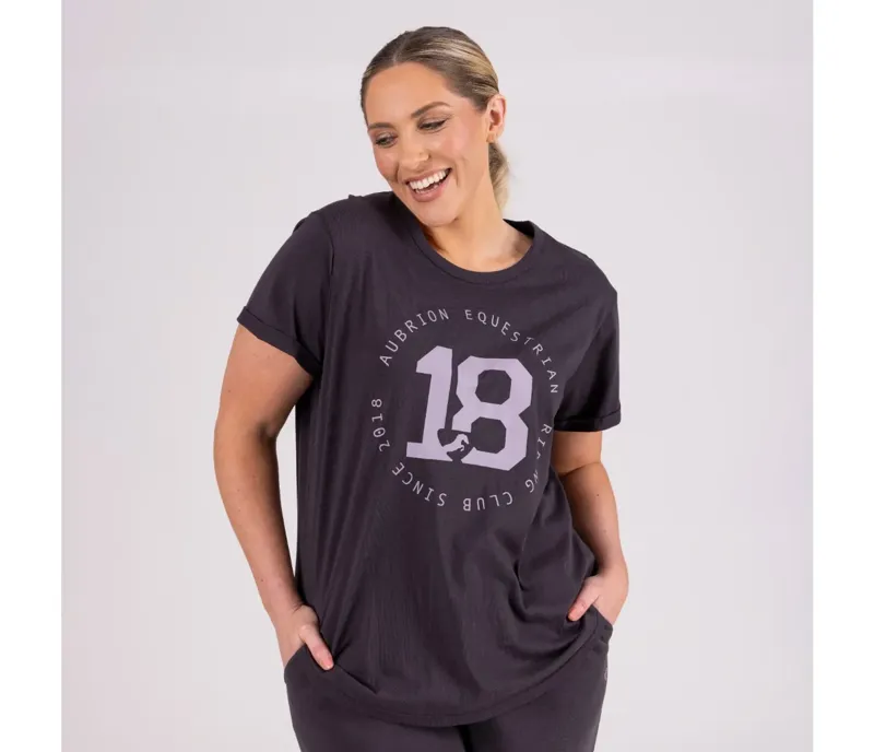 Aubrion Repose T-Shirt Ladies in Charcoal-2