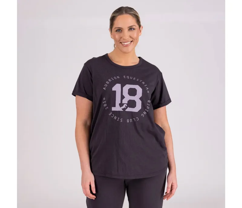 Aubrion Repose T-Shirt Ladies in Charcoal-4