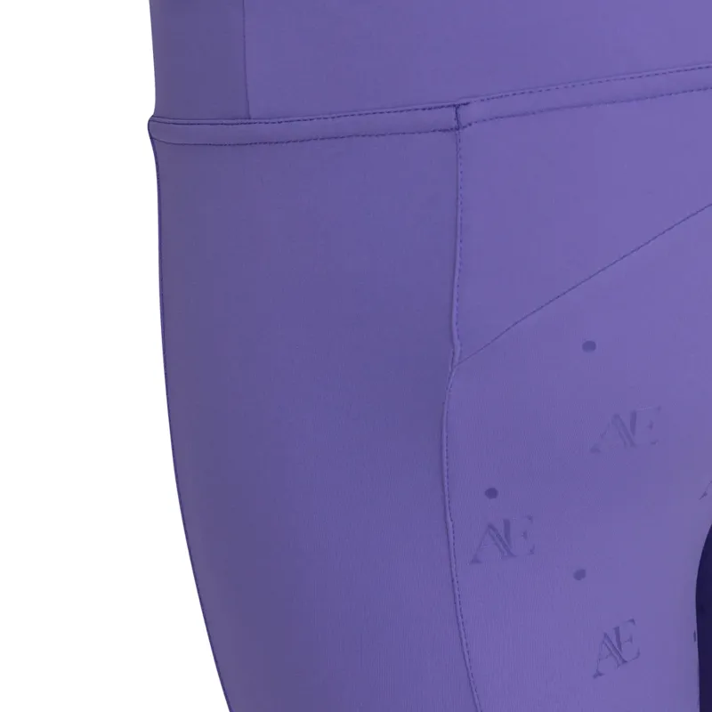 Aubrion Equestrian Riding Tights Young Rider in Heather-4