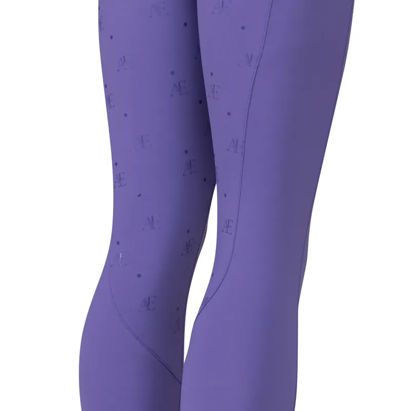 Aubrion Equestrian Riding Tights Young Rider in Heather-8