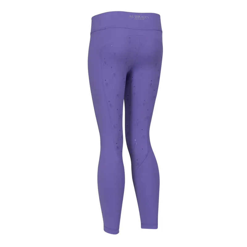 Aubrion Equestrian Riding Tights Young Rider in Heather-3