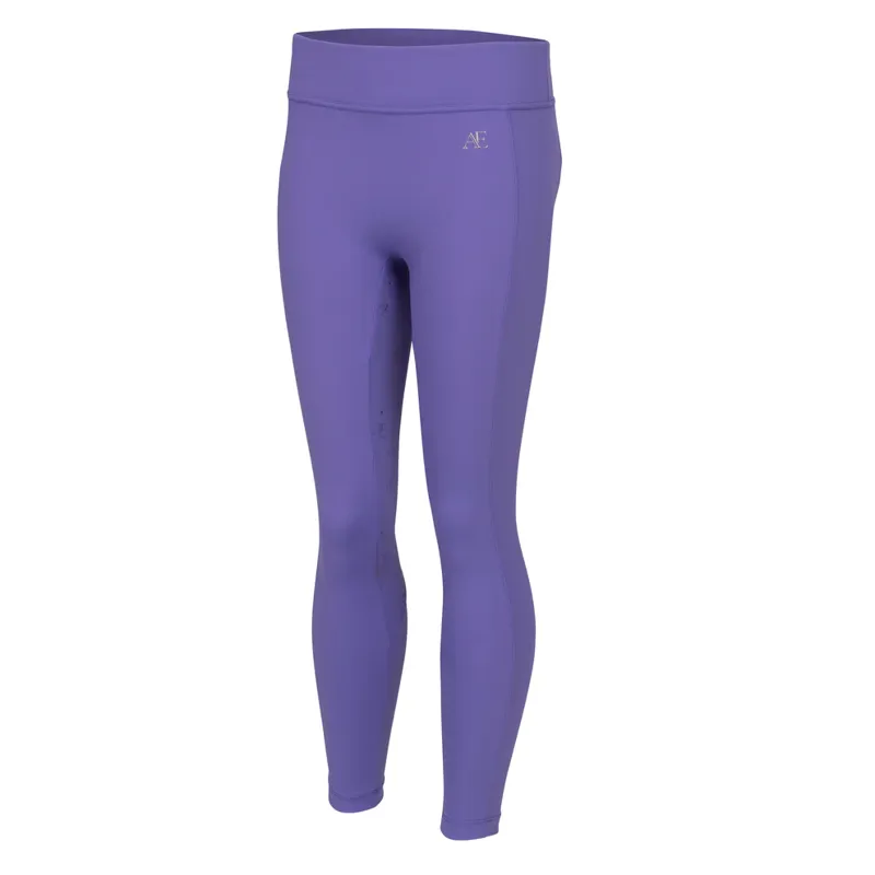 Aubrion Equestrian Riding Tights Young Rider in Heather-1