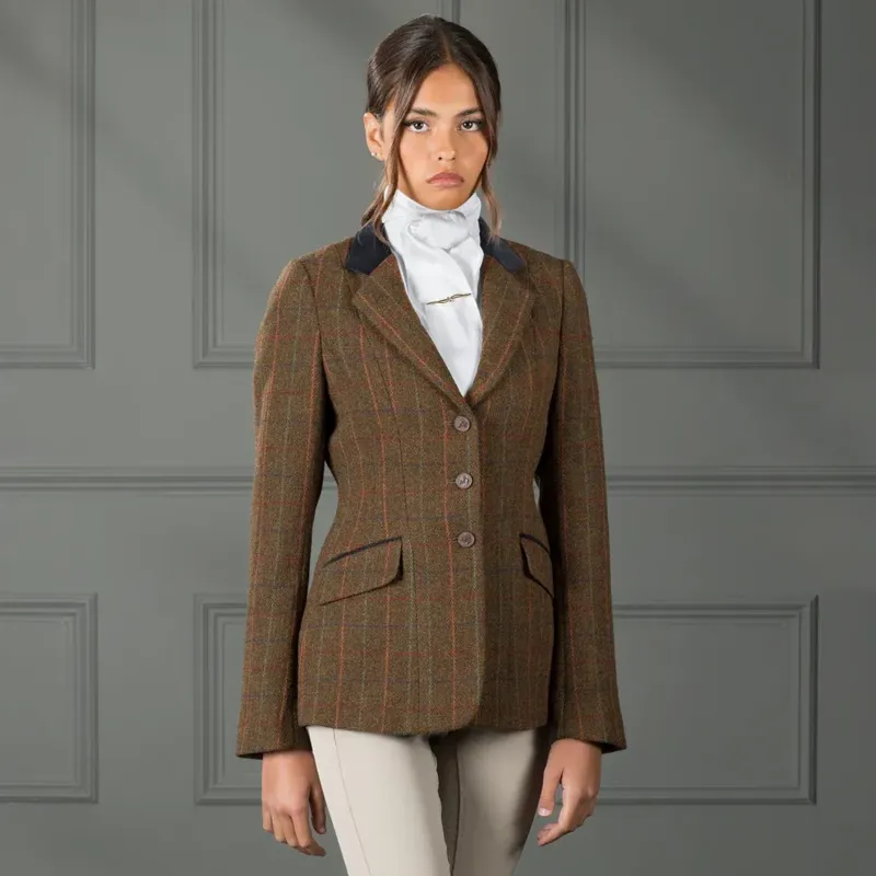 Aubrion Saratoga Jacket Ladies in Rust Check-3