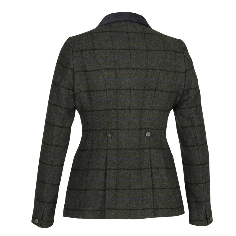 Aubrion Saratoga Jacket Ladies in Dark Green Check-2