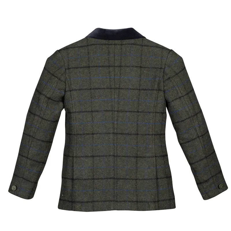 Aubrion Saratoga Jacket Childs in Dark Green Check-2