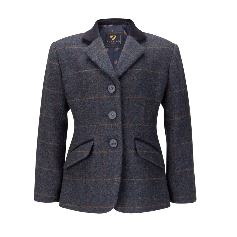 Aubrion Saratoga Jacket Ladies in Juniper Navy Check