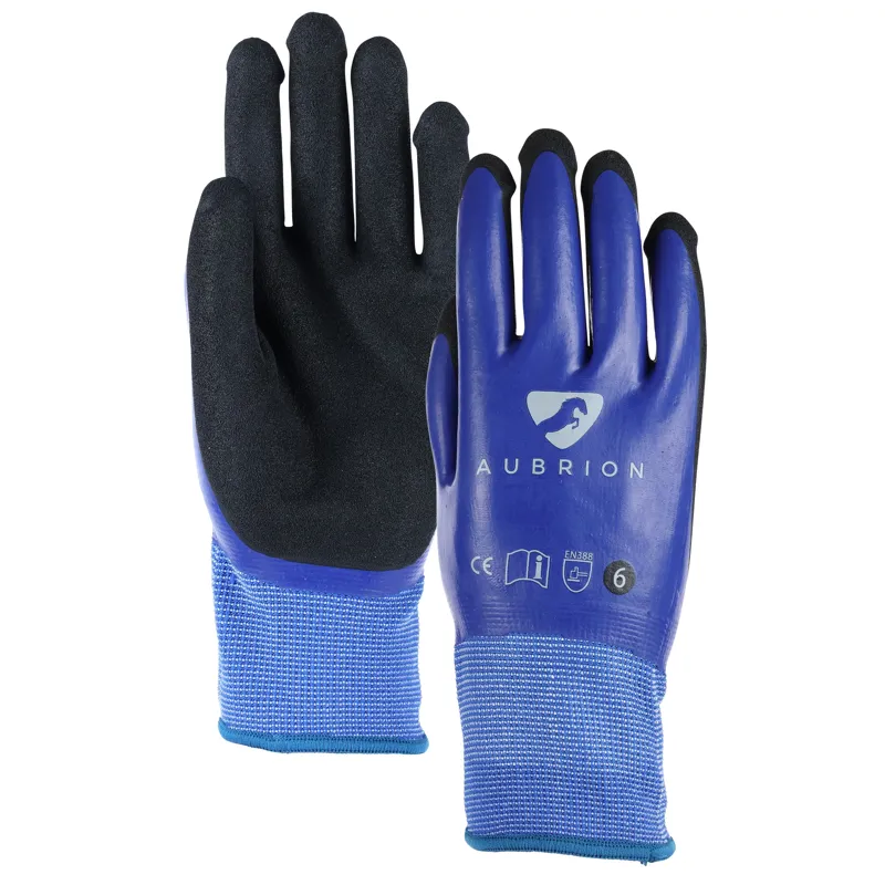 Aubrion LiteKnit Work Gloves in Blue