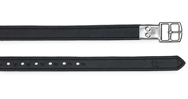 Bates Stirrup Leathers in Classic Black