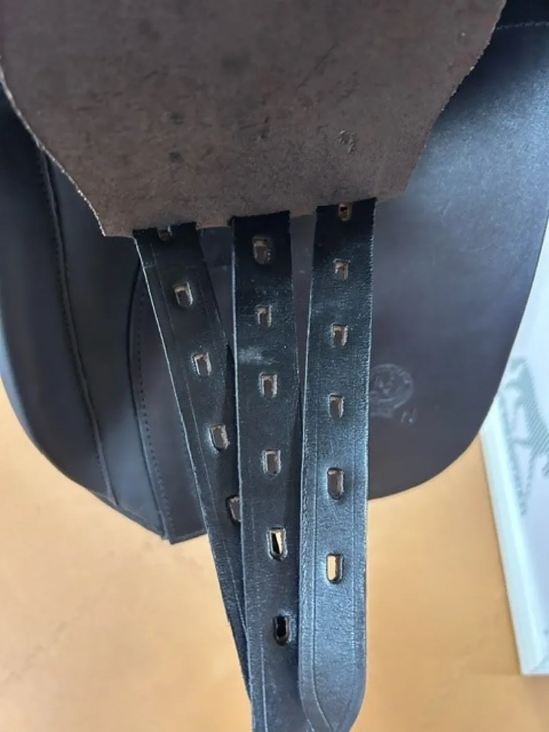 Black Country Show Saddle 18 Wide in Brown with Native Tree-5