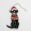 Equetech Black Labrador Beaded Embroidered Christmas Tree Decoration