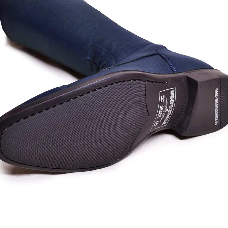De Niro Salentino Tall Riding Boots in Regal Skye Blue-11