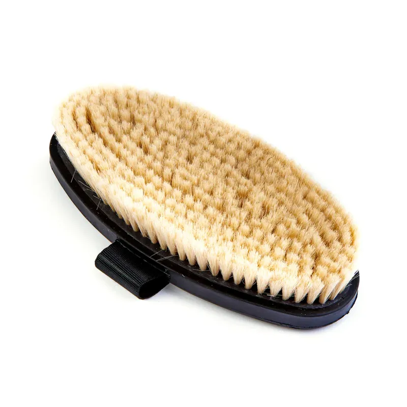 Shires EZI-GROOM Goats Hair Body Brush in Black - WEB EXCLUSIVE-1