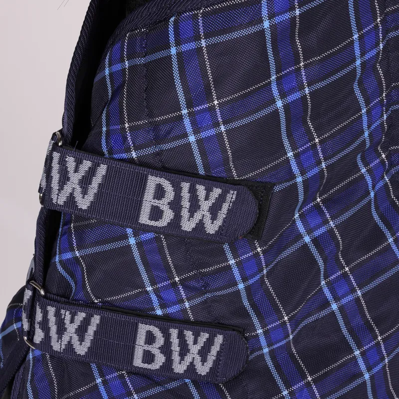 Bridleway 250g Fernie Stable Combo Rug in Navy Check-2