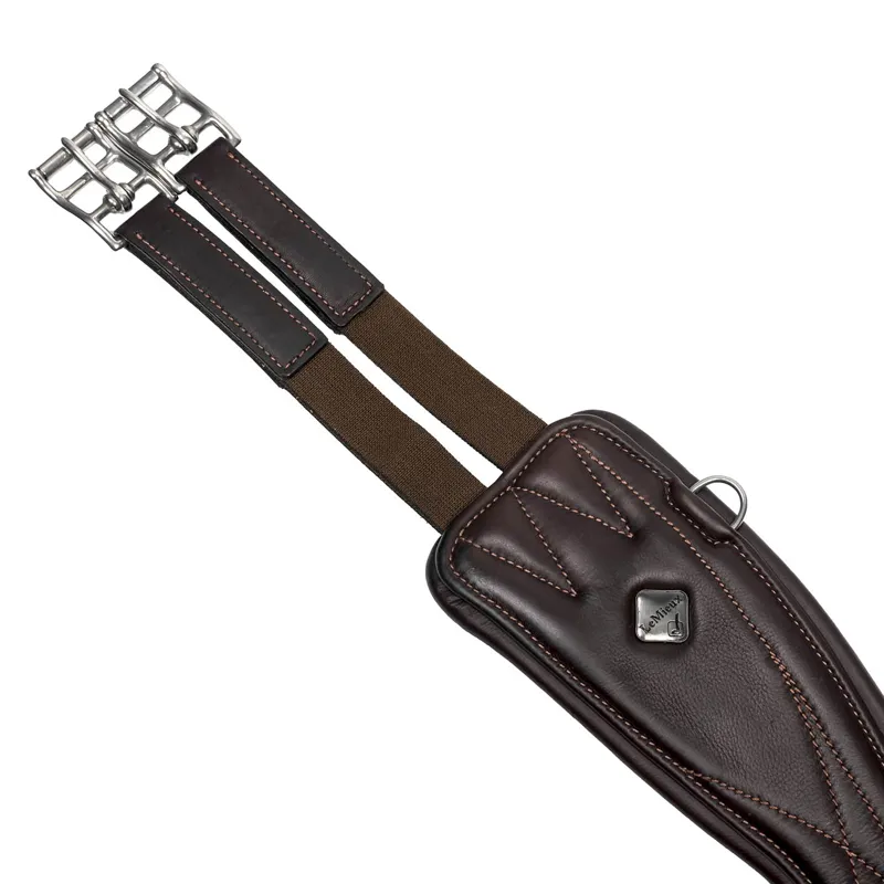 LeMieux Gel Tek Anatomic Curve Jumping Girth in Brown-5