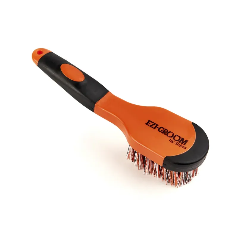 Shires EZI-GROOM Grip Bucket Brush in Orange