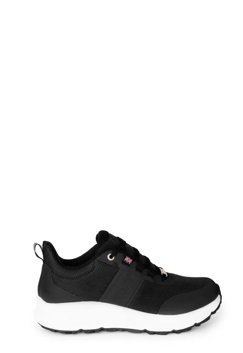 Holland Cooper Burghley Waterproof Trainers in Black