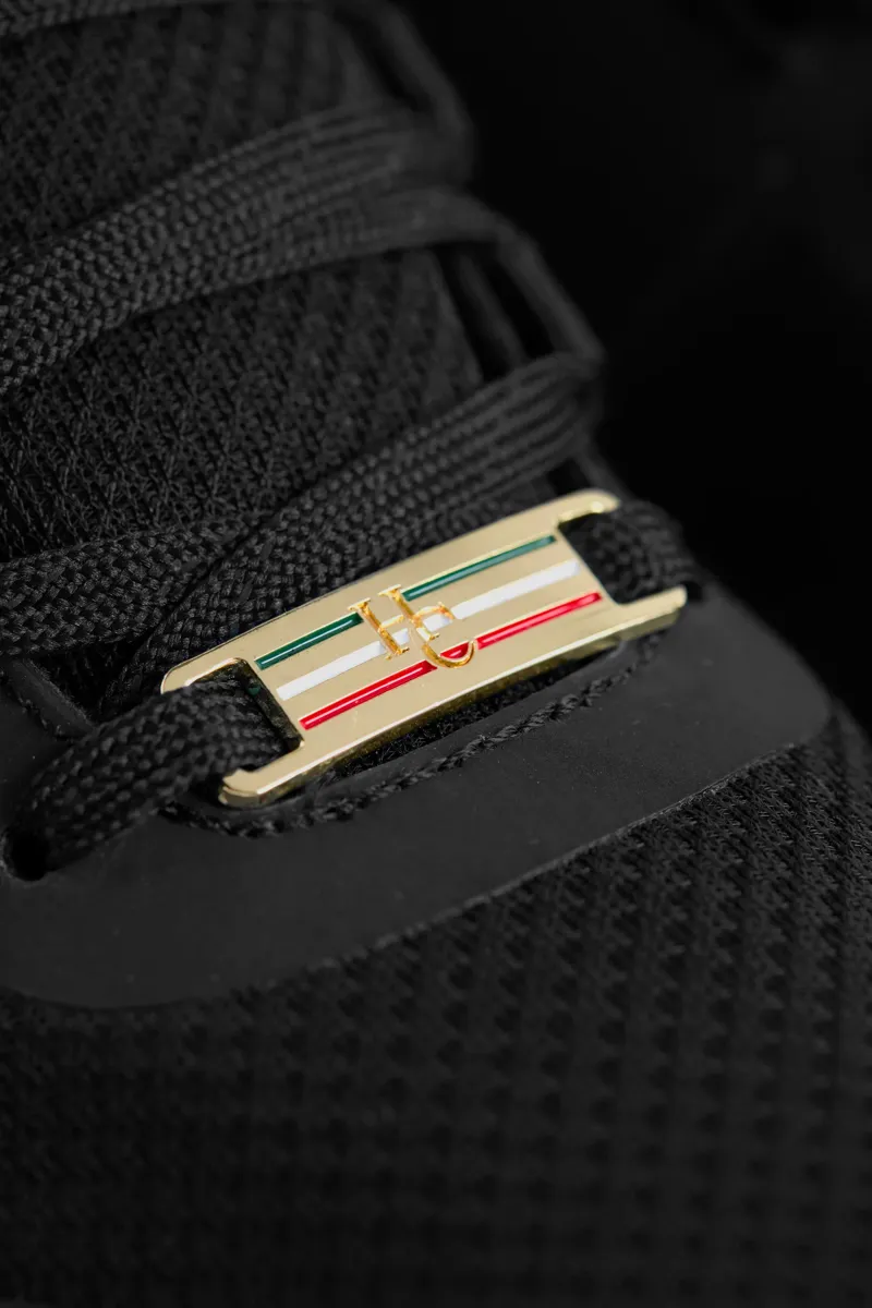 Holland Cooper Burghley Waterproof Trainers in Black-4