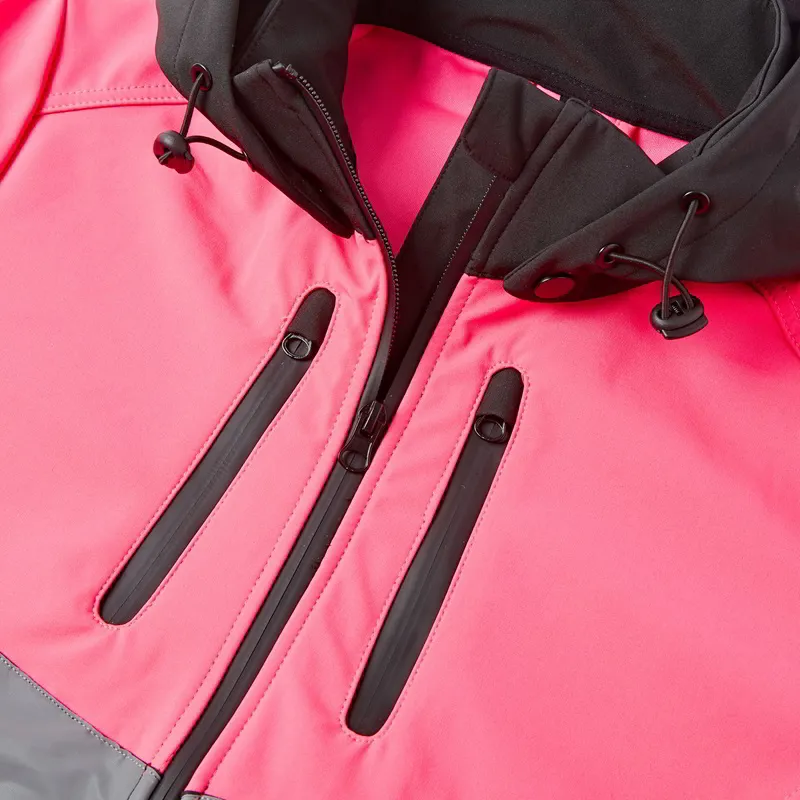 Cameo Water Repellent Hi Viz Jacket Adults in Pink-2