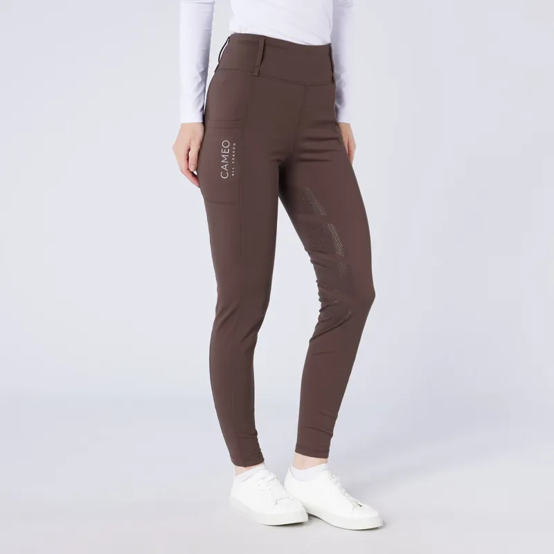 Cameo All Season Riding Tights Ladies in Chocolate Brown