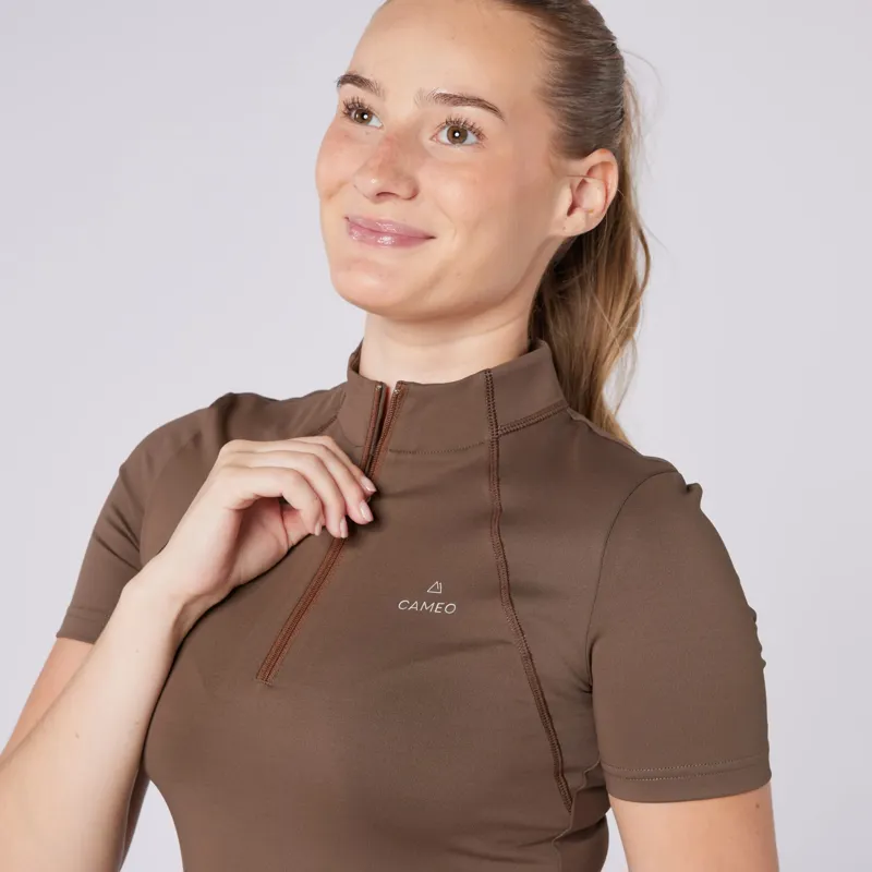 Cameo Short Sleeved Base Layer Ladies in Mocha