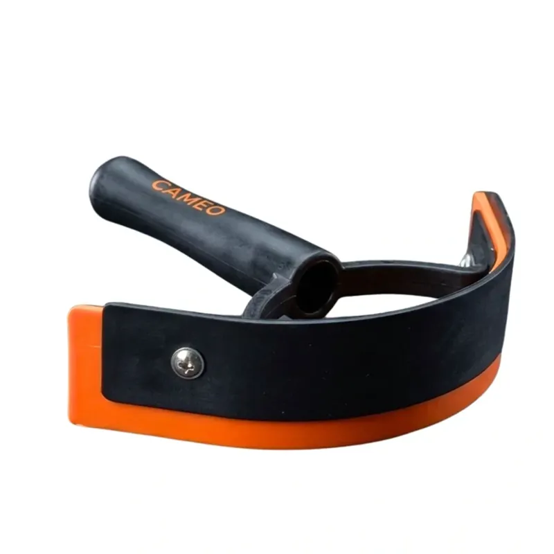 Cameo Equine Sweat Scraper in Black and Orange