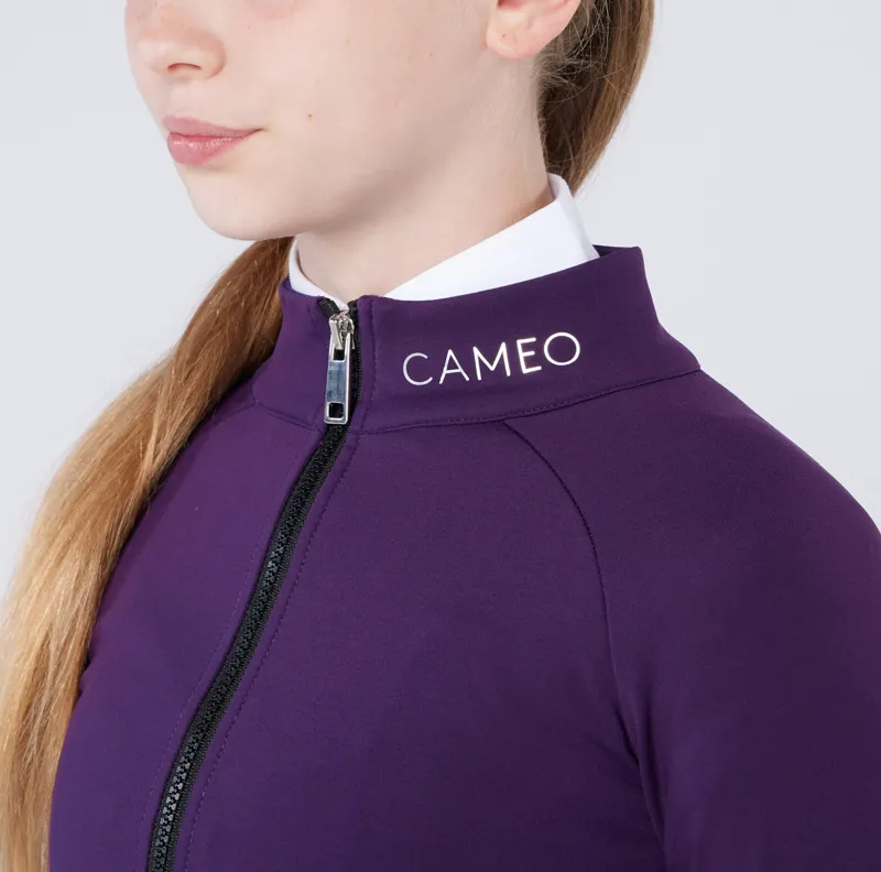 Cameo Ecodry Riding Jacket Juniors in Purple-2