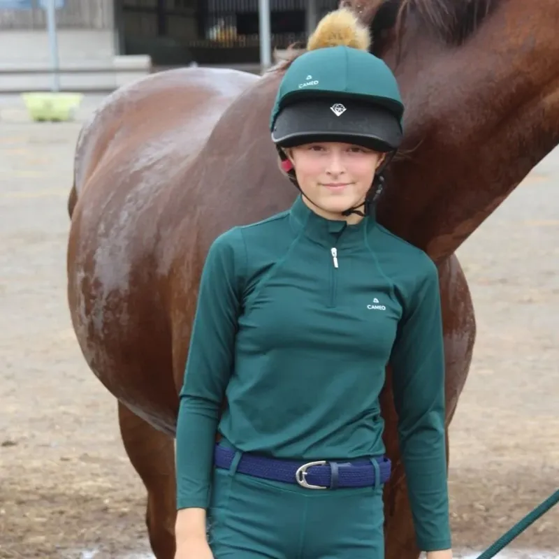 Cameo Equine Junior Core Baselayer in Evergreen-1