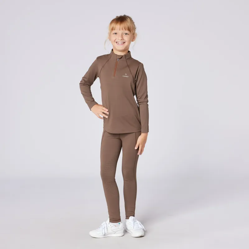 Cameo Core Riding Tights Juniors in Mocha