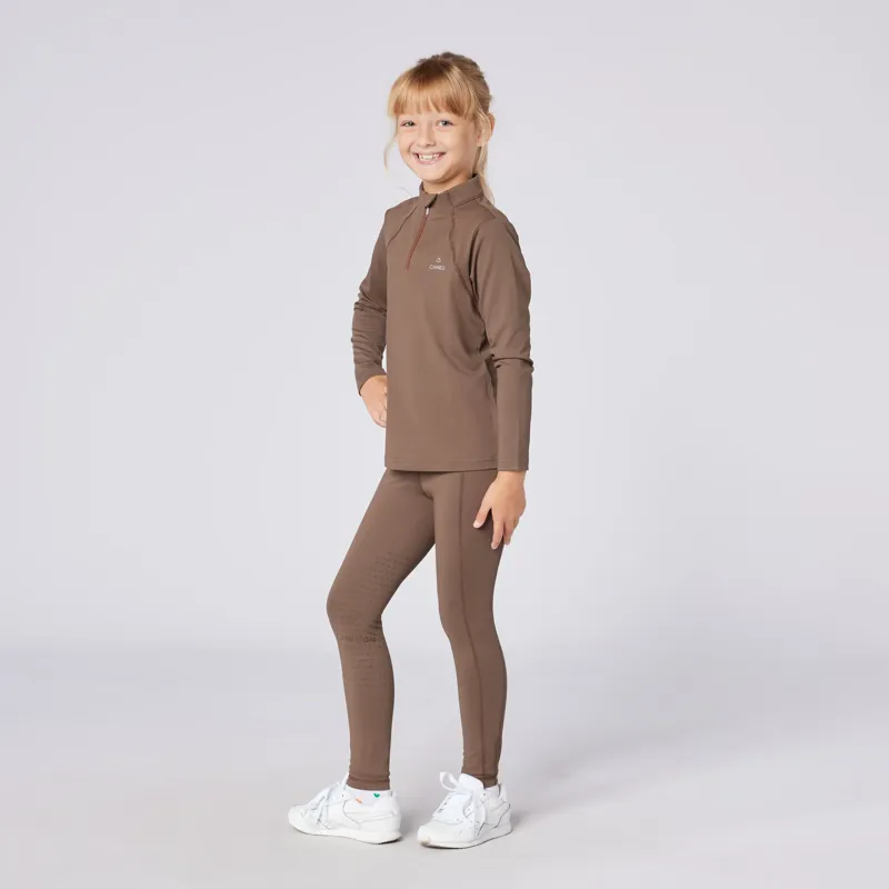 Cameo Core Riding Tights Juniors in Mocha-1
