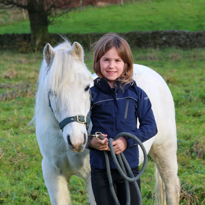Cameo Riding Jacket Juniors in Navy-6