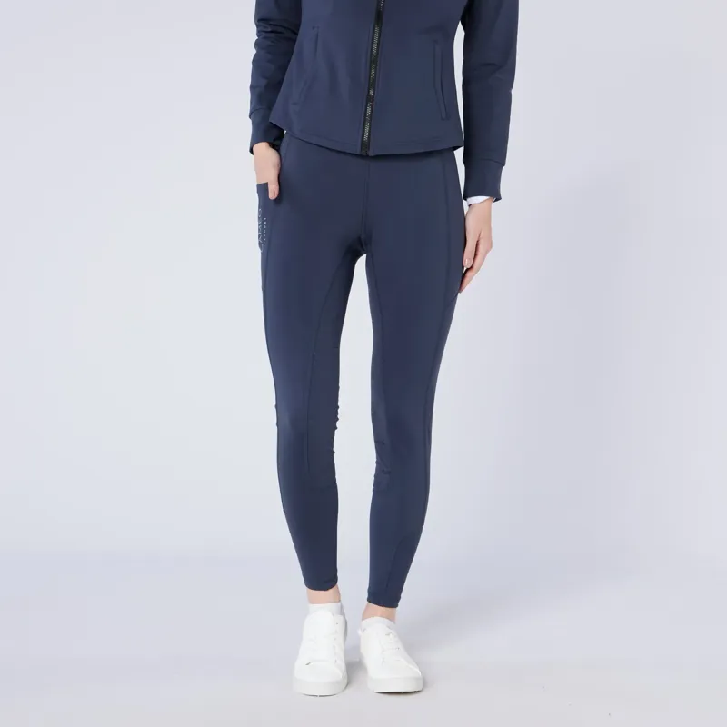 Cameo ThermoDry Riding Tights Ladies in Navy-3