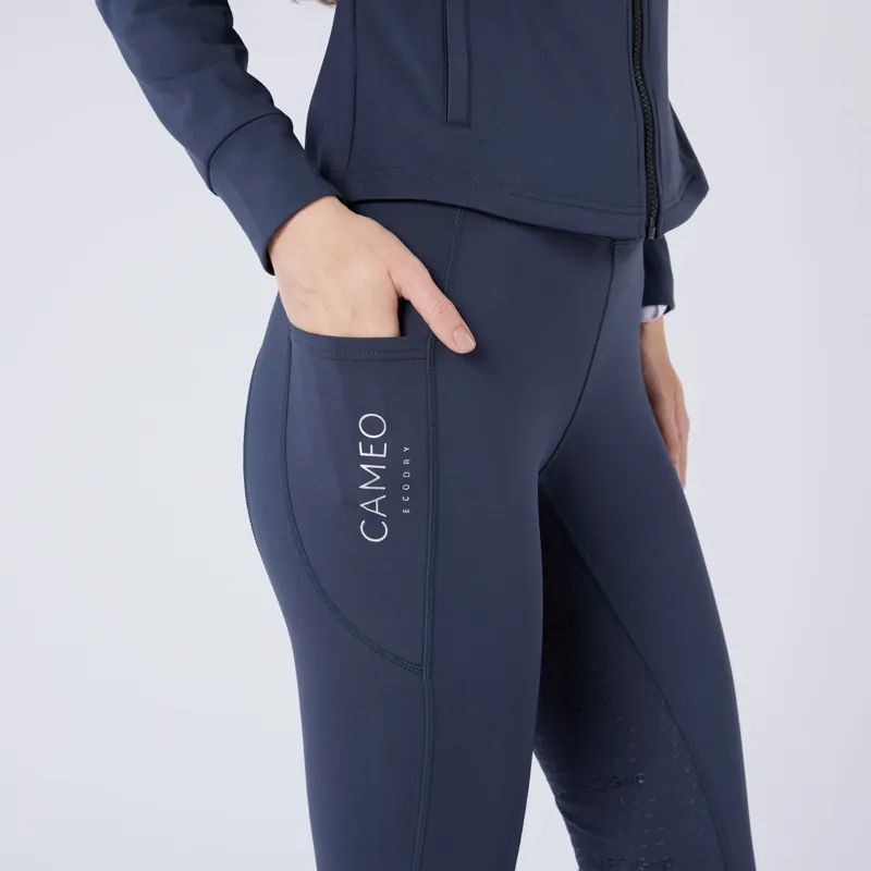 Cameo ThermoDry Riding Tights Ladies in Navy-3