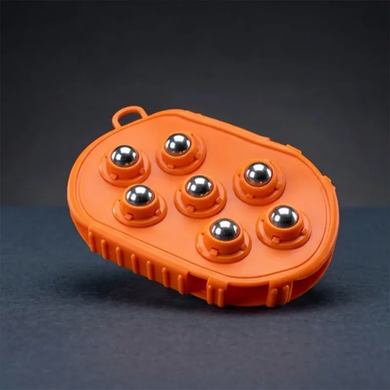 Cameo Equine Magnetic Massage Mitt in Orange-1