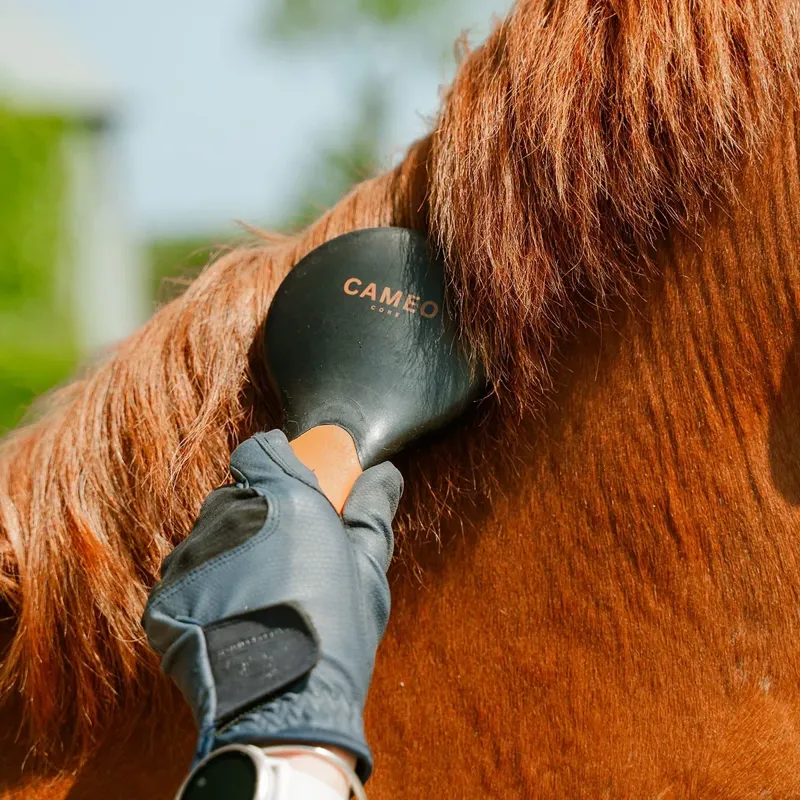 Cameo Equine Mane Tail Brush in Black and Orange-2