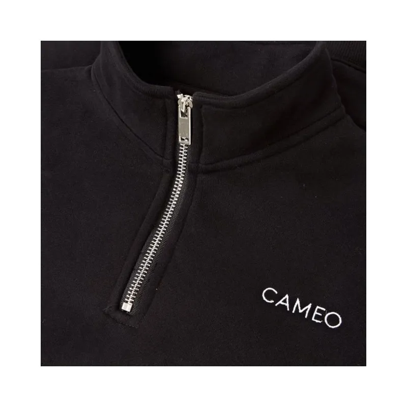 Cameo Mid Layer Sweatshirt Unisex in Black-3