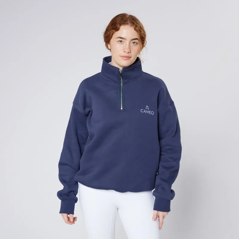 Cameo Mid Layer Sweatshirt Unisex in Navy