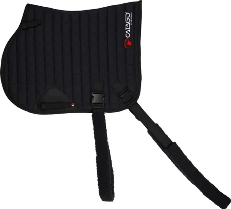 Catago Fir-Tech Training General Purpose Saddle Pad Cob with Elastic in Black