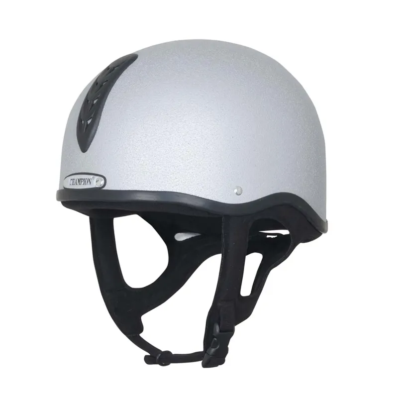 Champion X-Air Plus Junior Jockey Skull in Silver