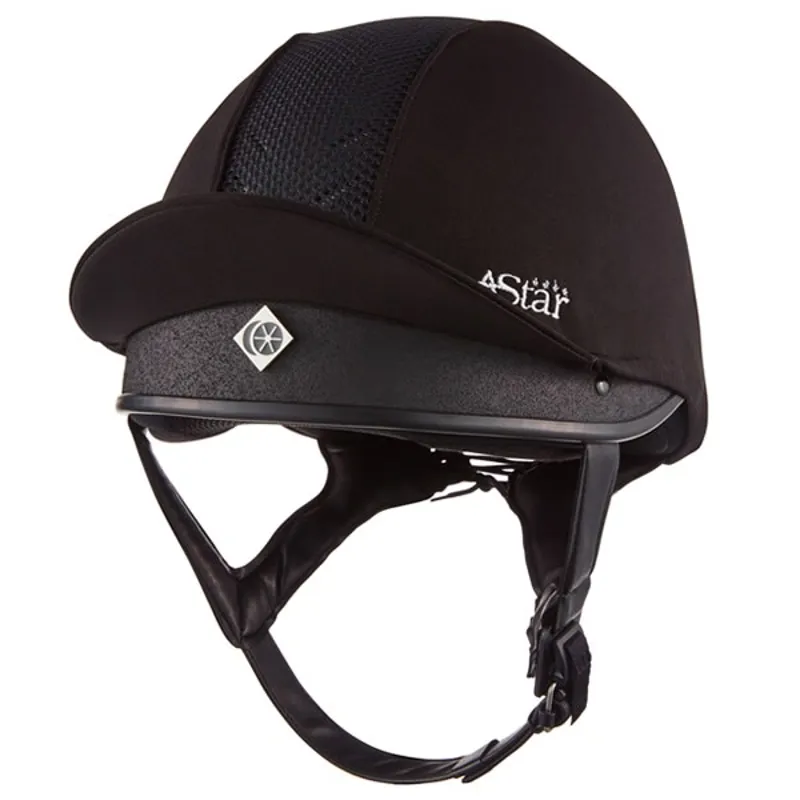 Charles Owen 4Star Jockey Skull in Black