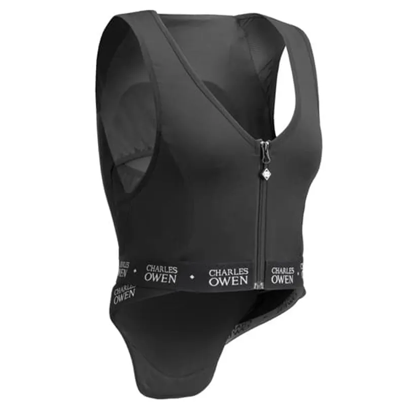 Charles Owen Shadow Back Protector Adults in Black-2