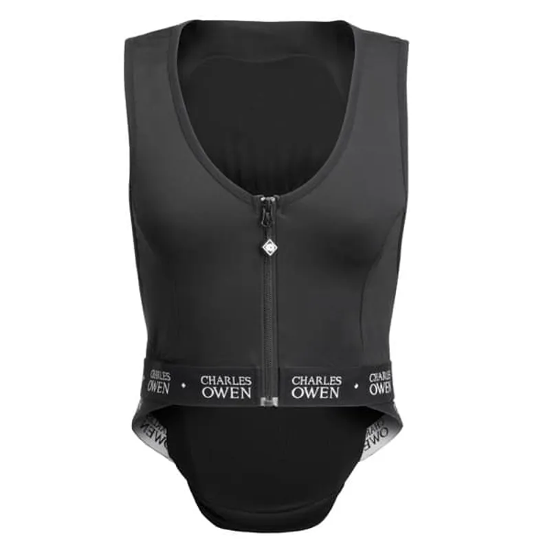 Charles Owen Shadow Back Protector Adults in Black