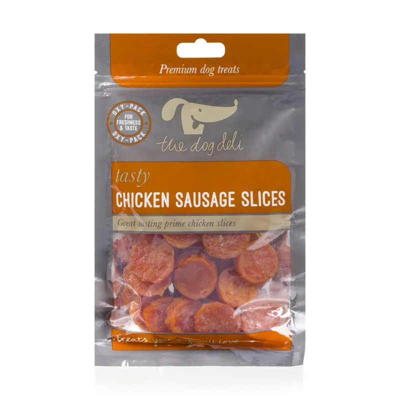 Petface Dog Deli Chicken Sausage Slices Dog Treats