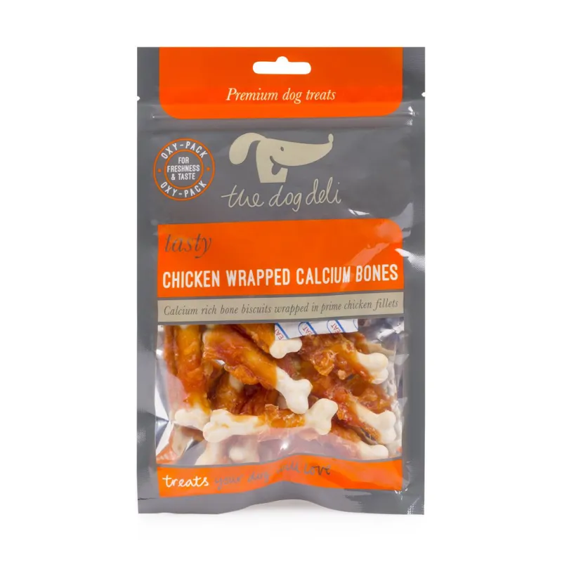 Petface Dog Deli Chicken Wrapped Calcium Bones Dog Treats