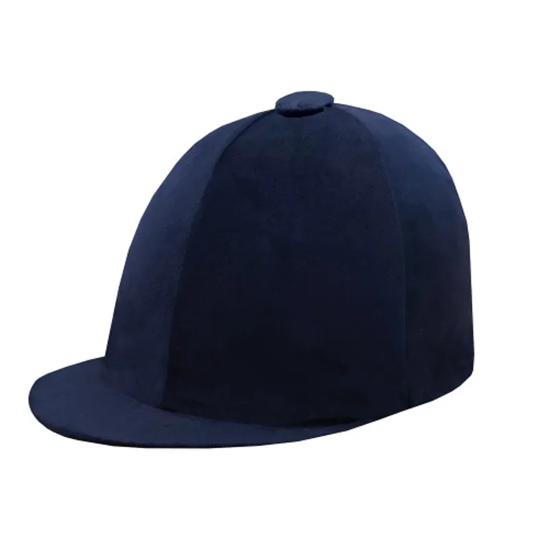 Equetech Premium Velvet Show Hat Silk Childs in Navy