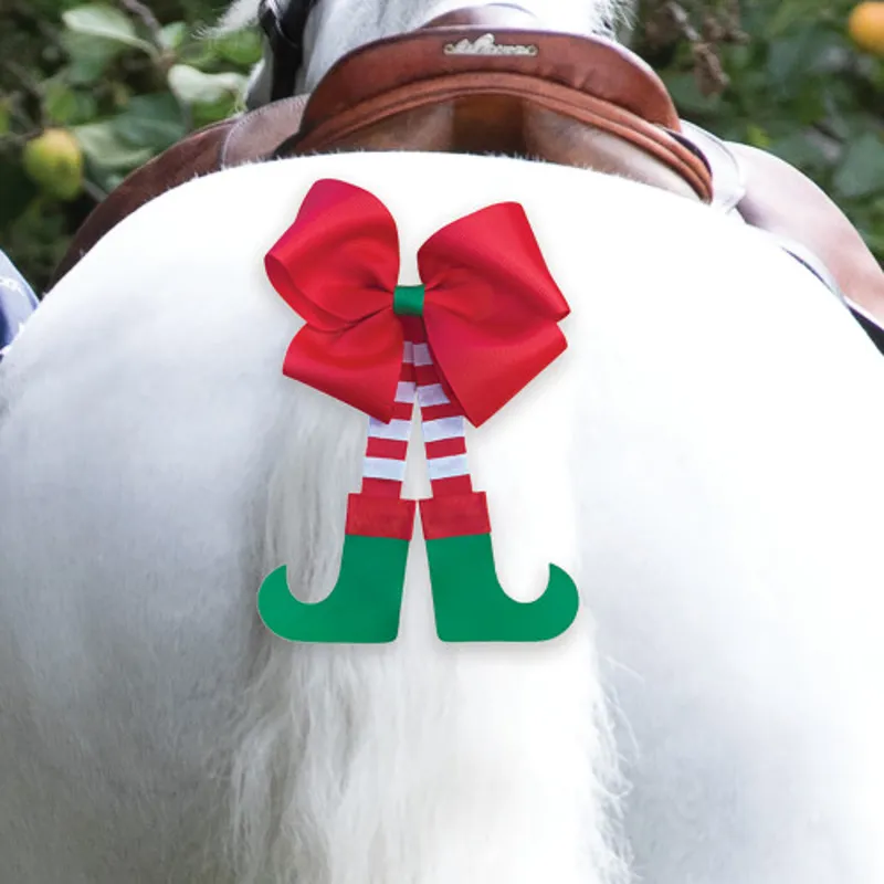 Equetech Christmas Elf Horse Tail Bow-1