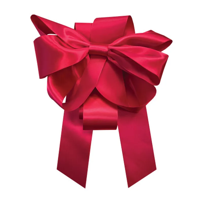 Equetech Christmas Horse Chest Bow in Red