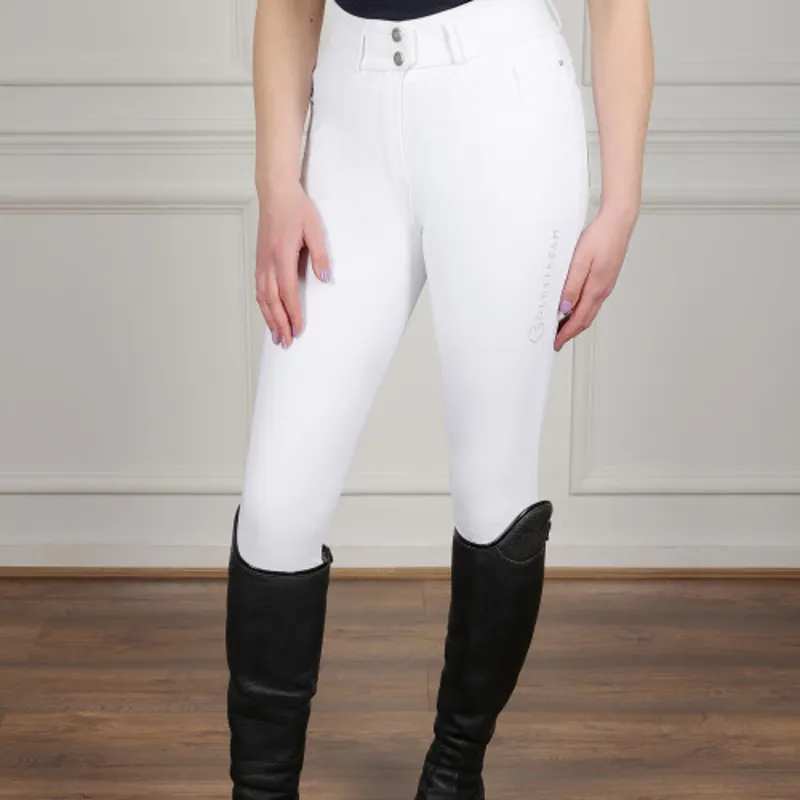 Coldstream Ledmore Diamante Breeches Ladies in White
